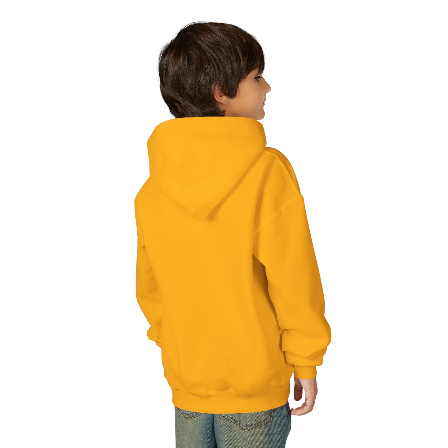 Youth Hoodie — 'I Am Loved' Red Heart Front & Back Comfort Sweatshirt