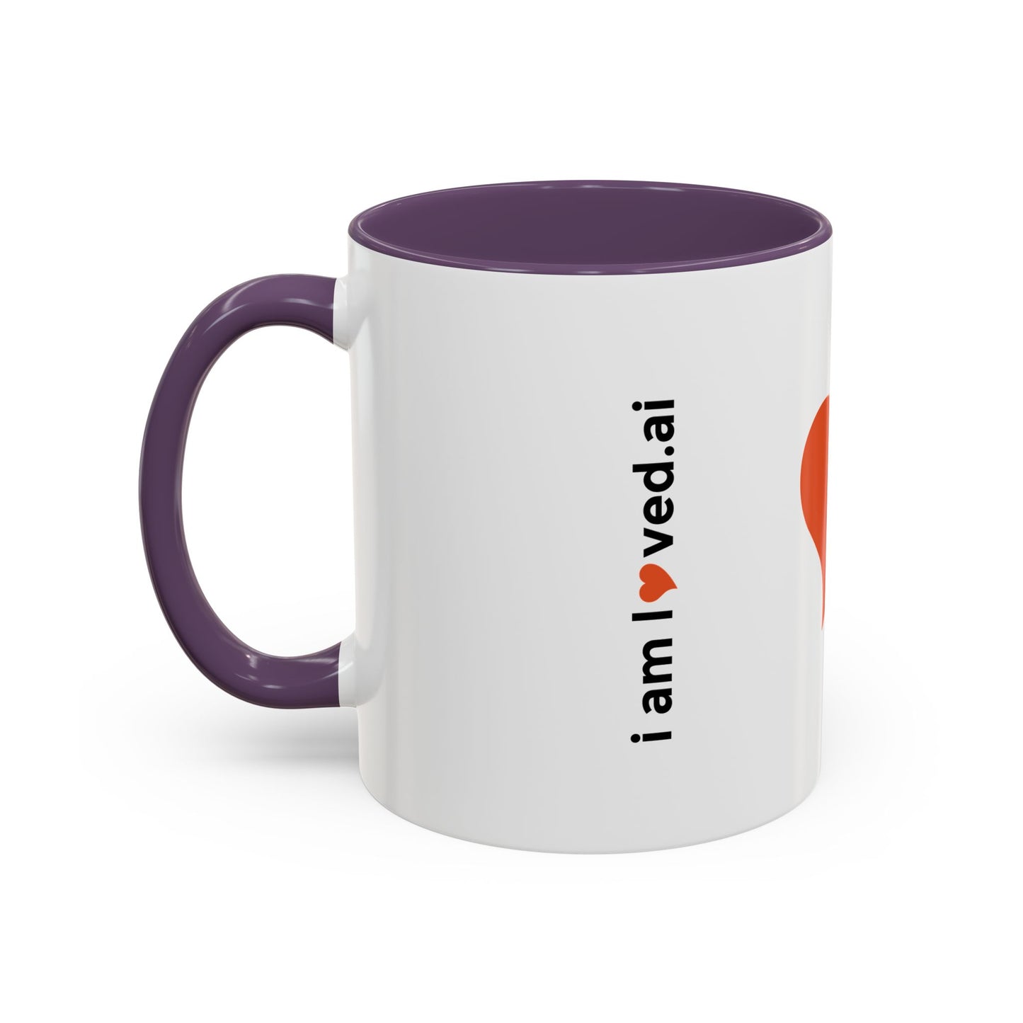 I Love Vegan Accent Coffee Mug - 11oz & 15oz - Perfect Gift for Vegan Enthusiasts