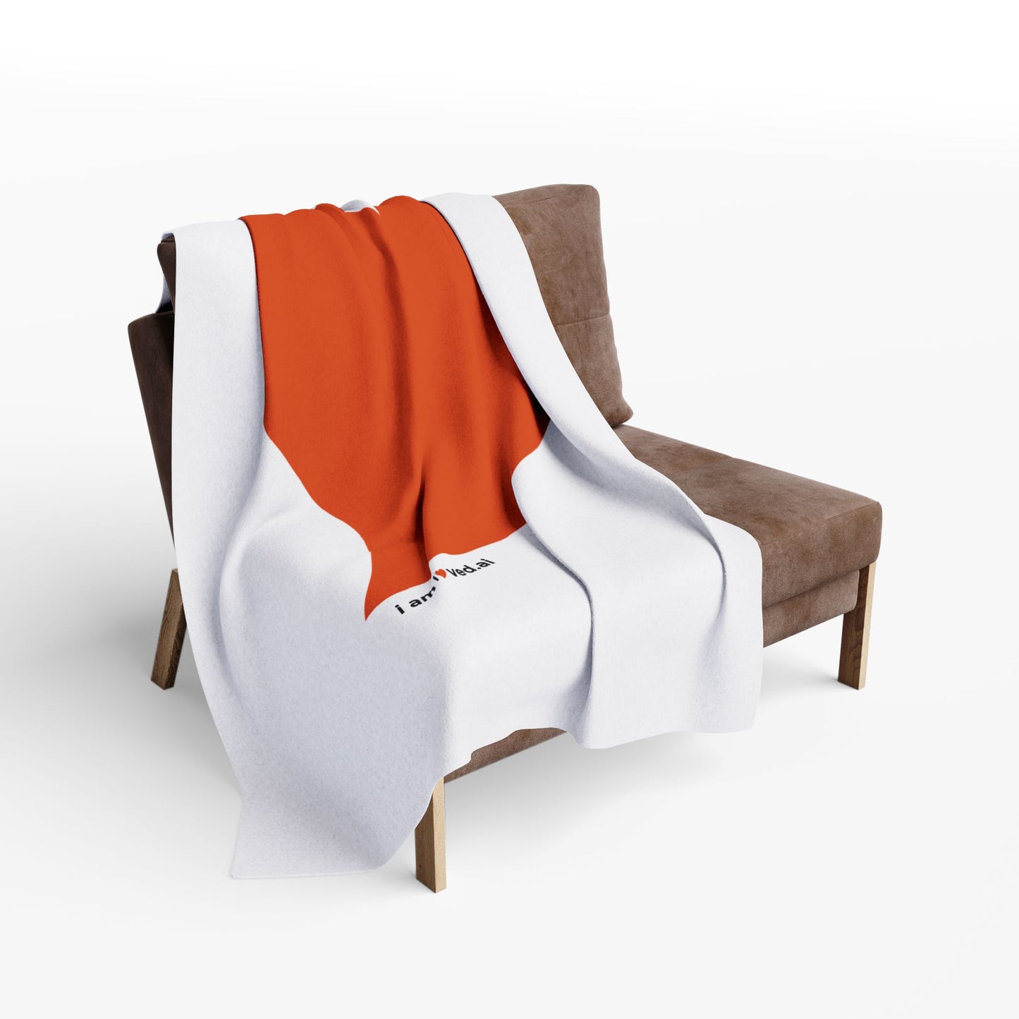 Cozy Arctic Fleece Blanket - 'I Am Loved' Heart Design