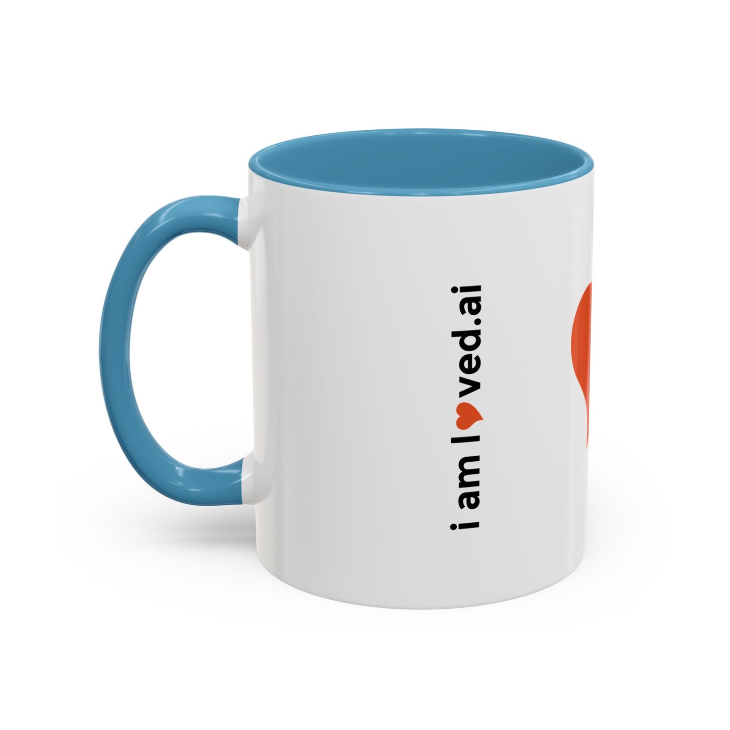 I Love Vegan Accent Coffee Mug - 11oz & 15oz - Perfect Gift for Vegan Enthusiasts