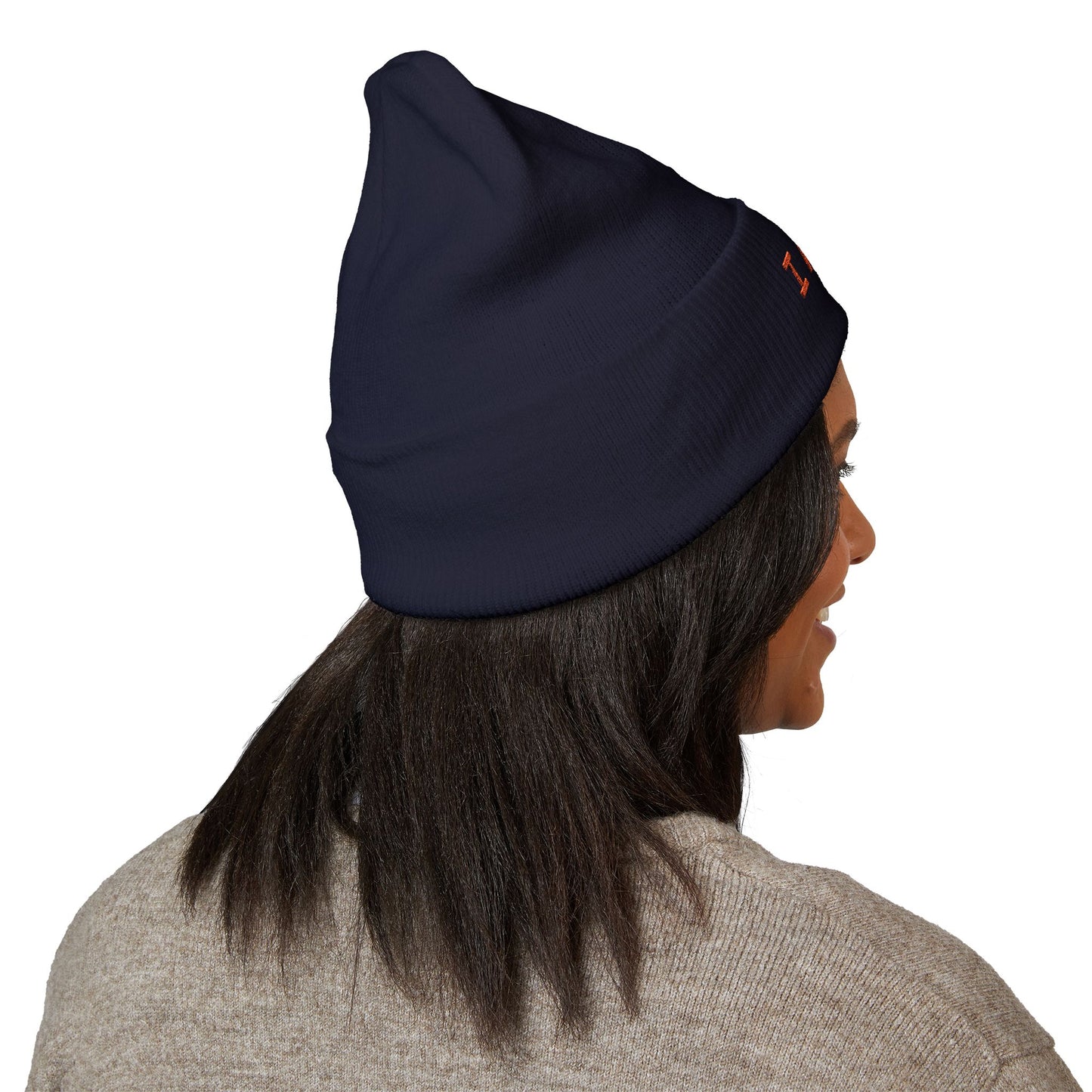 Embroidered 'I AM' Heart Cuffed Beanie