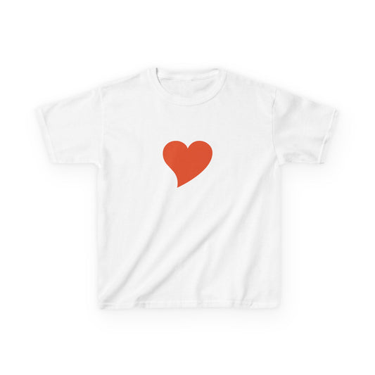 Kids Heart Love Tee - Front and Back Print for Little Ones