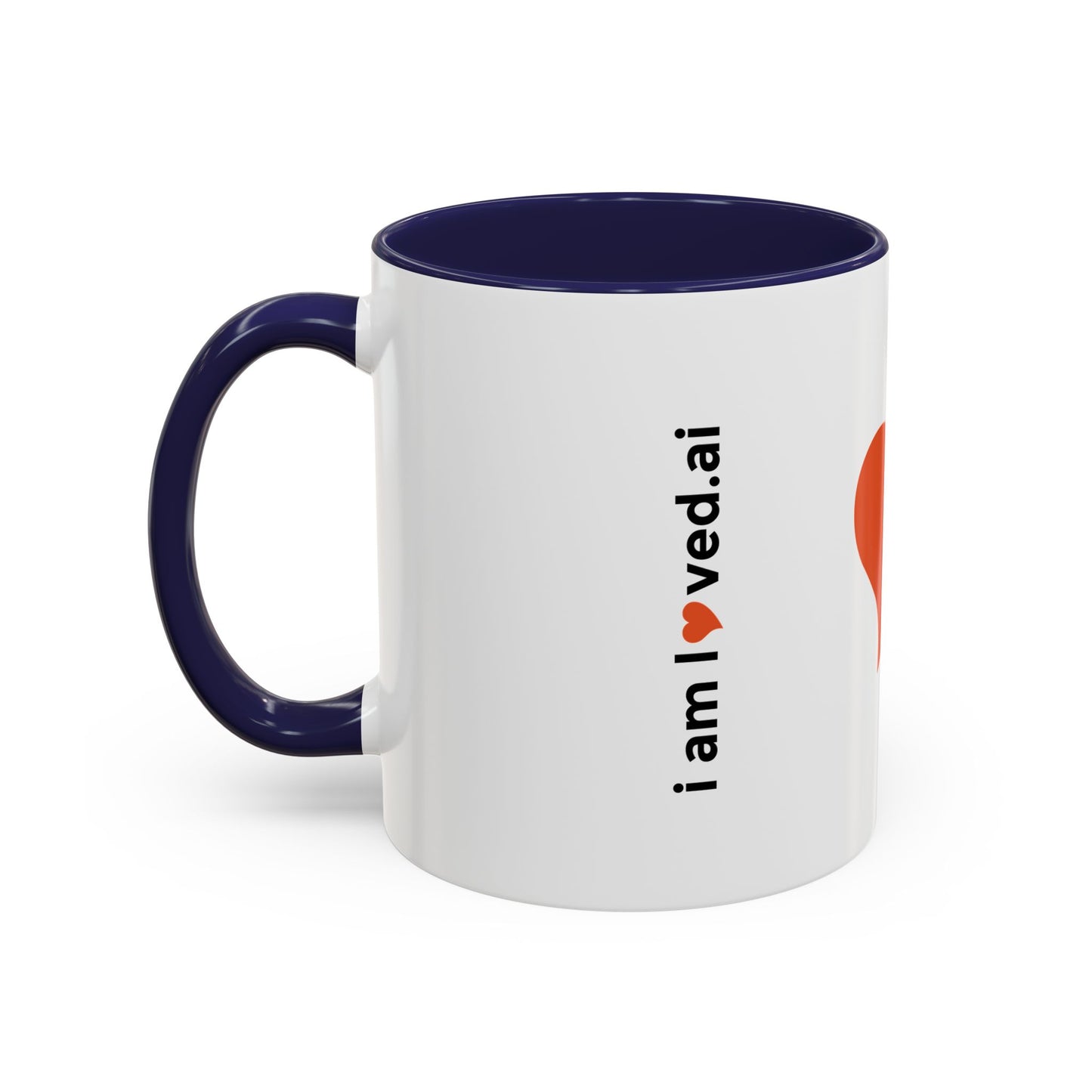 I Love Vegan Accent Coffee Mug - 11oz & 15oz - Perfect Gift for Vegan Enthusiasts
