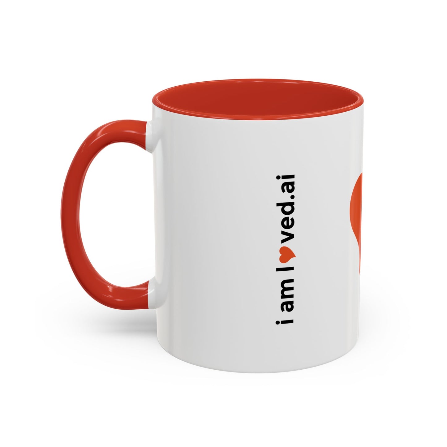I Love Vegan Accent Coffee Mug - 11oz & 15oz - Perfect Gift for Vegan Enthusiasts