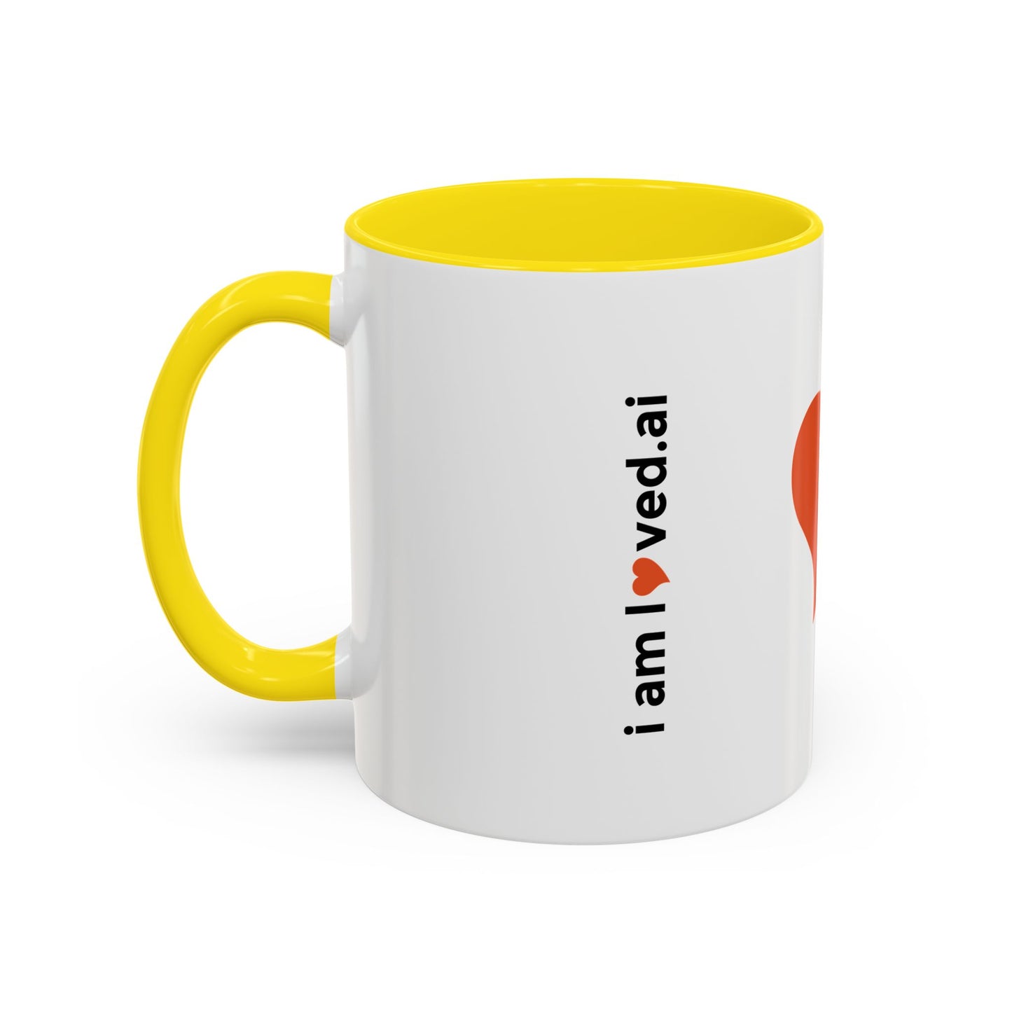 I Love Vegan Accent Coffee Mug - 11oz & 15oz - Perfect Gift for Vegan Enthusiasts