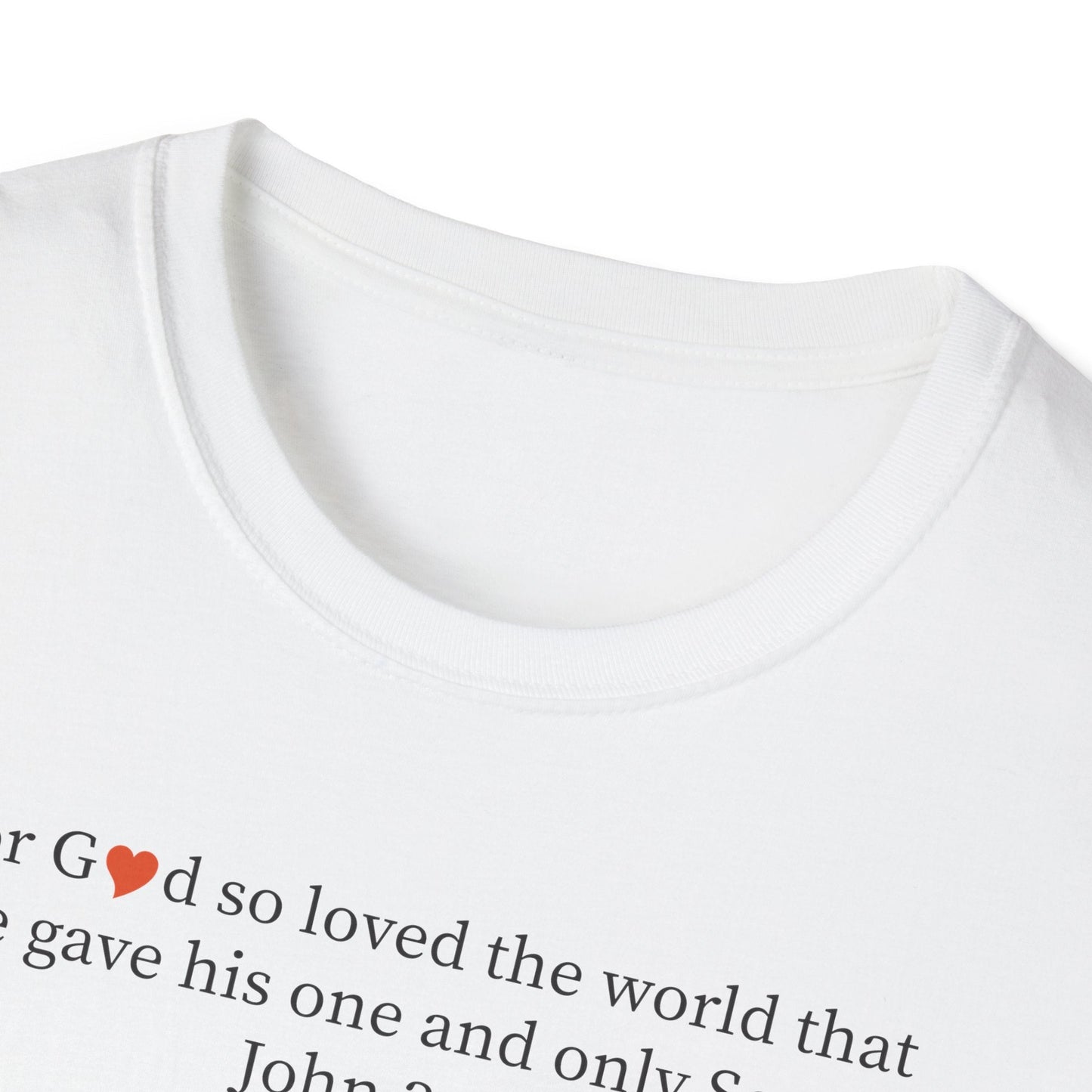Christian John 3:16 Heart T-Shirt — Faith Scripture Tee - i am loved