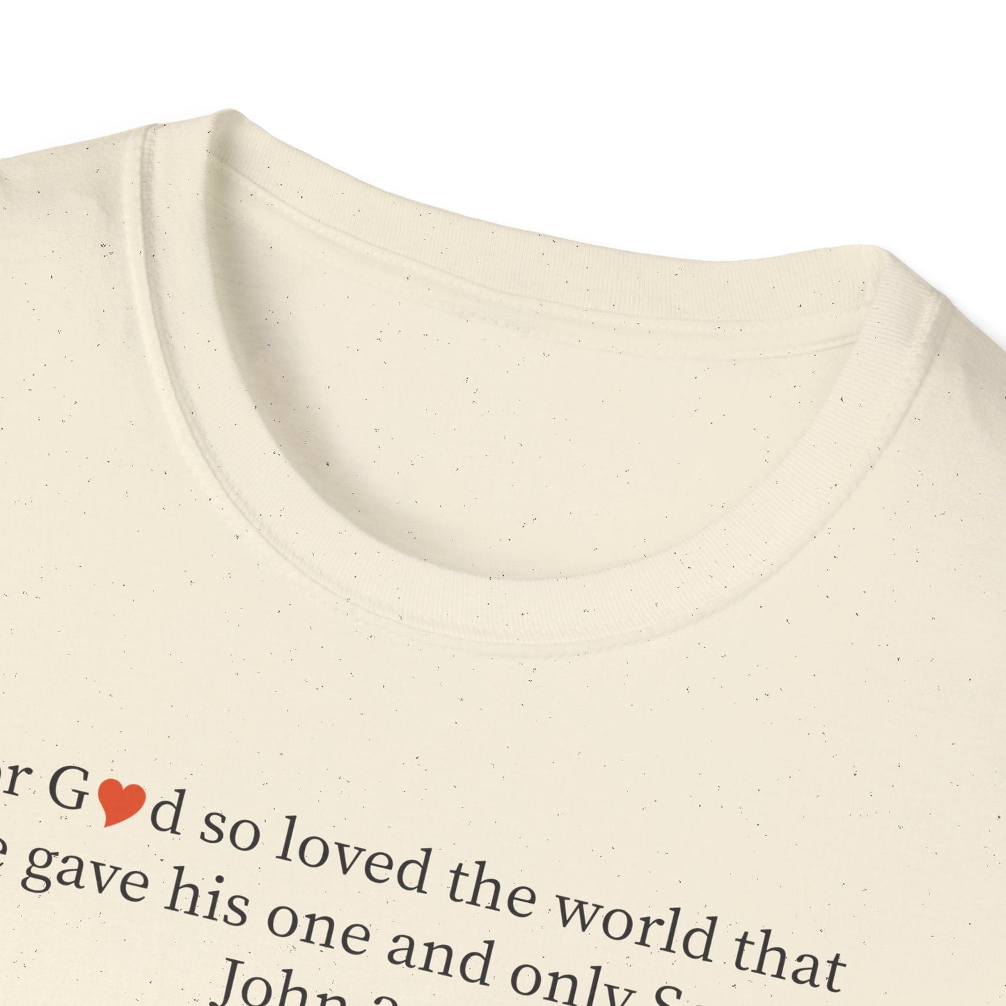 Christian John 3:16 Heart T-Shirt — Faith Scripture Tee - i am loved