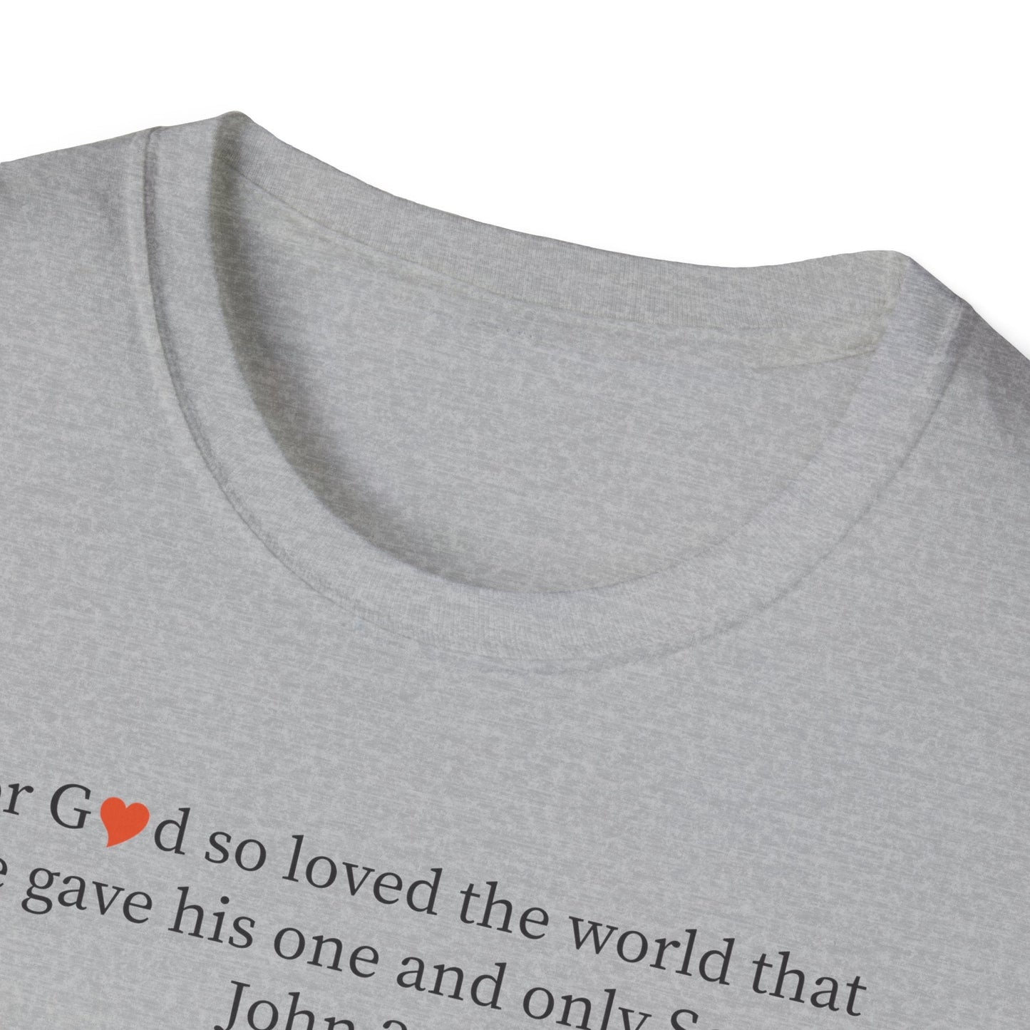 Christian John 3:16 Heart T-Shirt — Faith Scripture Tee - i am loved