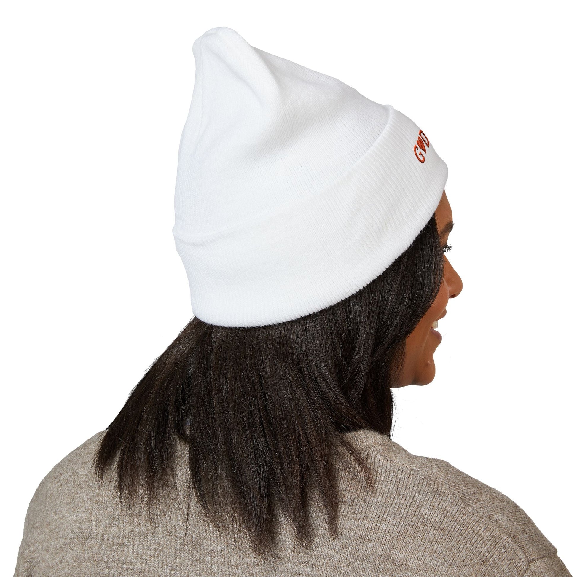 Embroidered 'God Loves' Heart Cuffed Beanie - i am loved