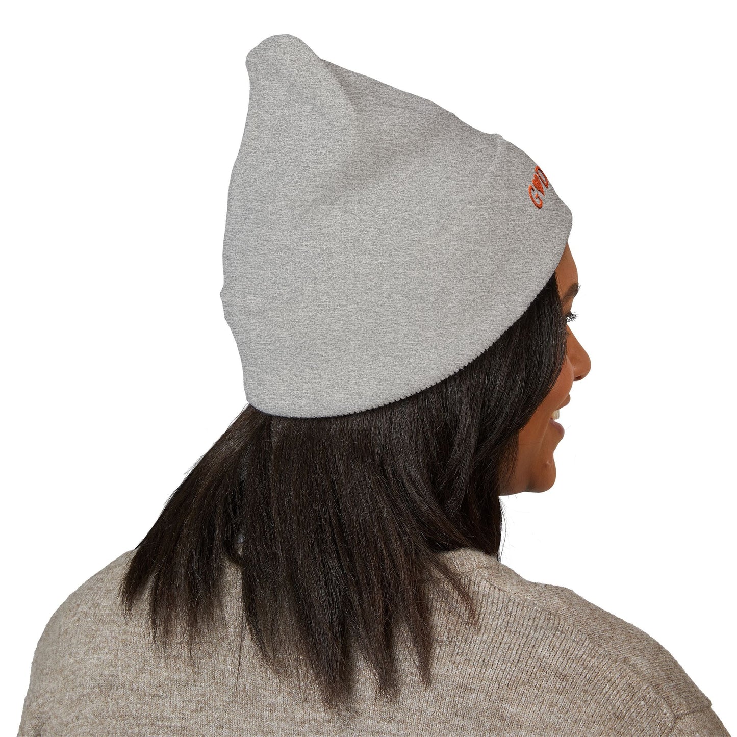 Embroidered 'God Loves' Heart Cuffed Beanie - i am loved
