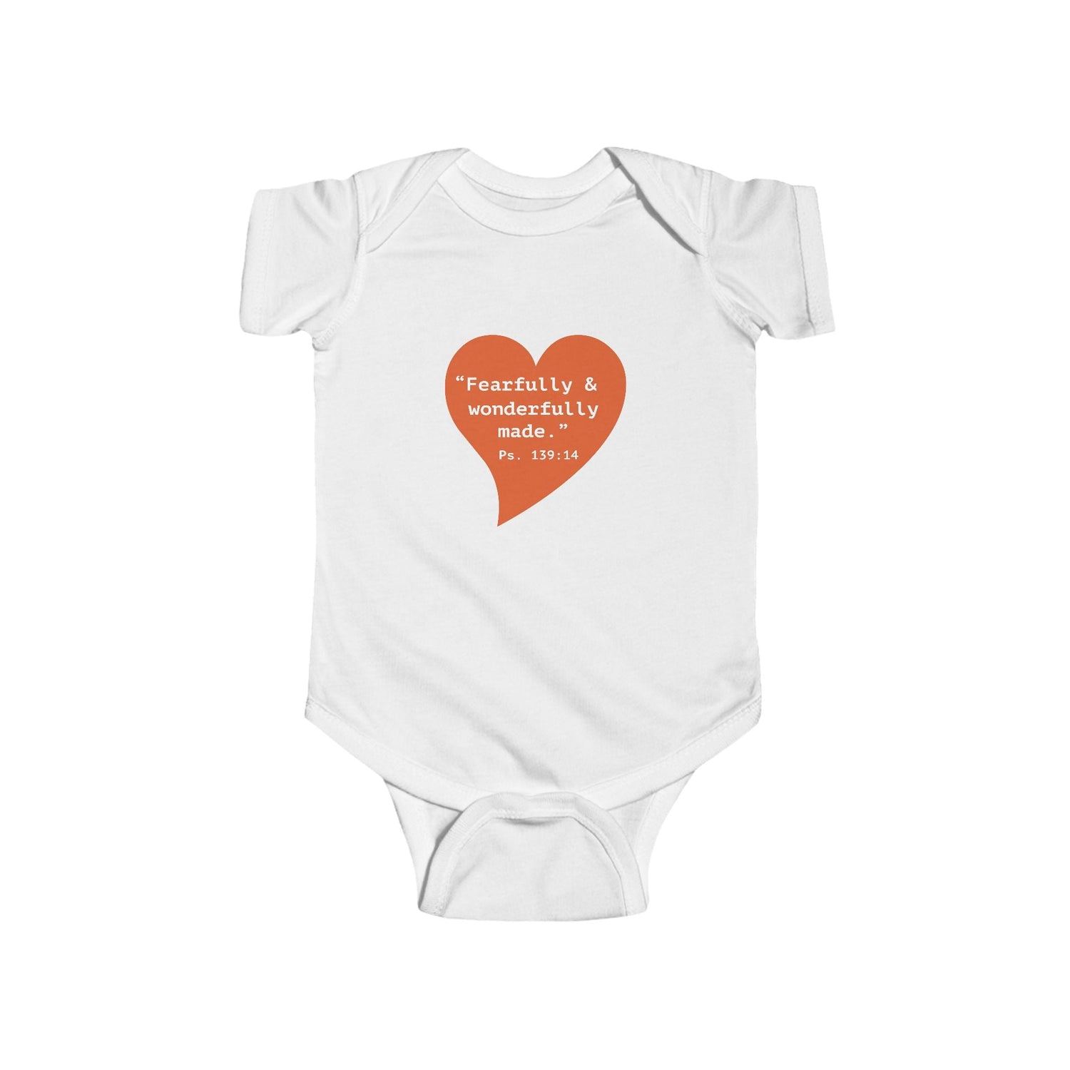 Infant Fine Jersey Bodysuit "Fearfully & Wonderfully Made" - i am loved
