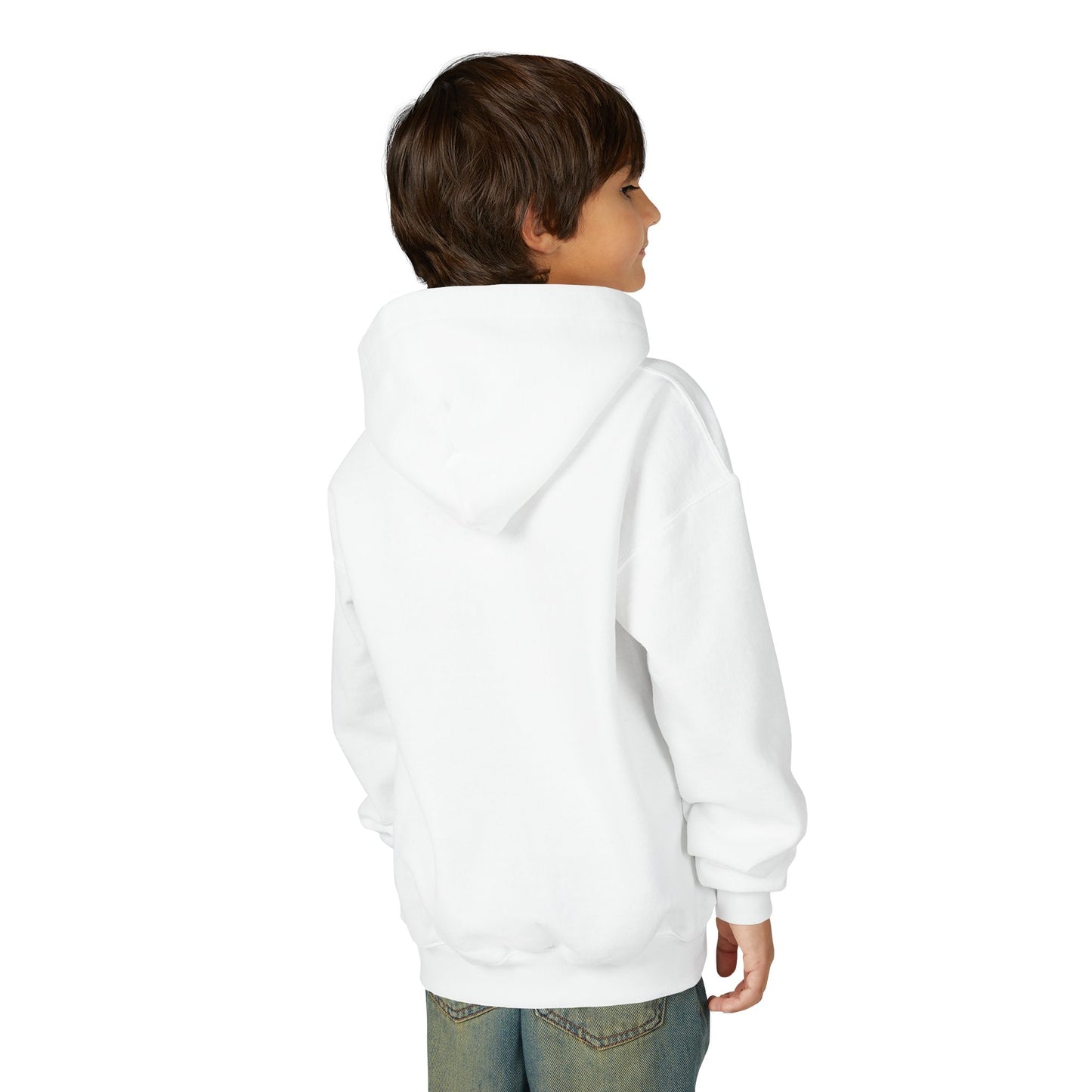 Youth Hoodie — 'Fearfully & Wonderfully Made' Retro Heart Comfort Sweatshirt - i am loved