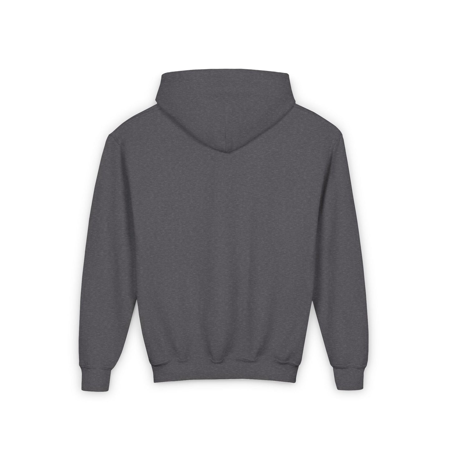Youth Hoodie — 'I Am Loved' Red Heart Front & Back Comfort Sweatshirt - i am loved