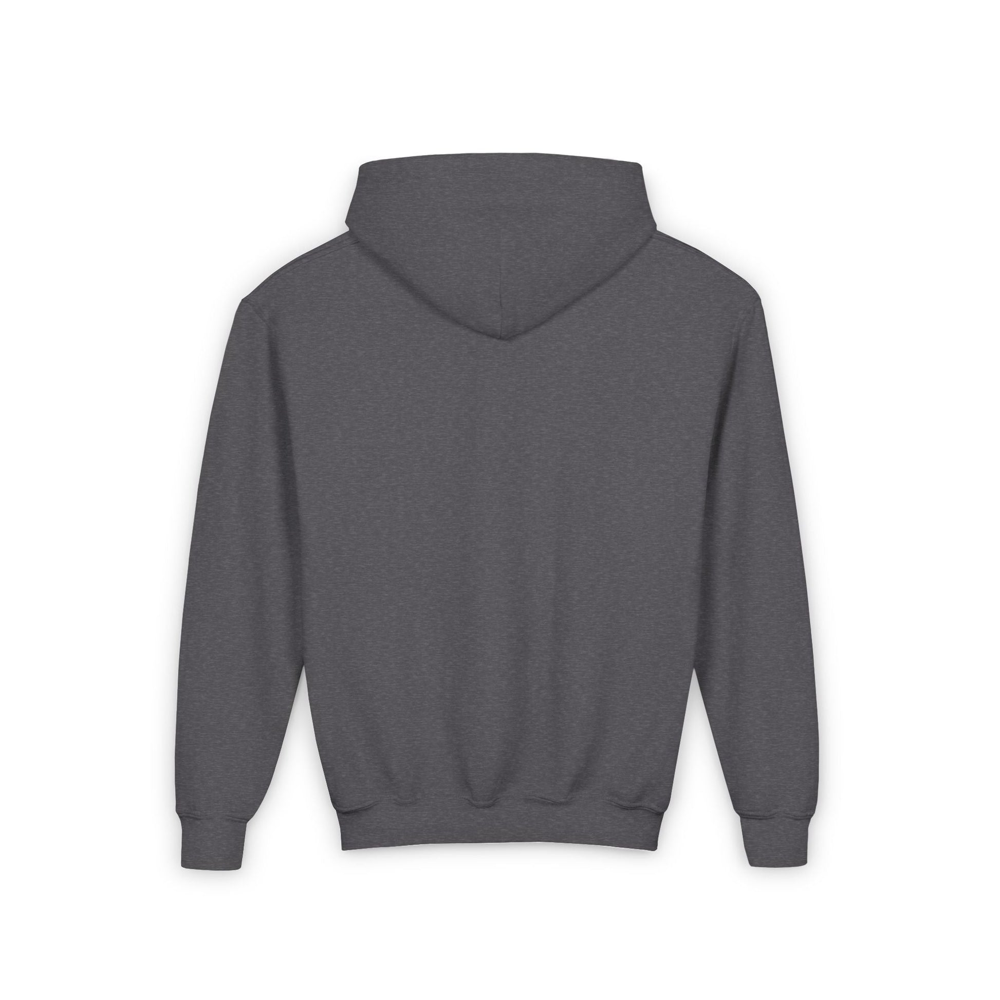 Youth Hoodie — 'I Am Loved' Red Heart Front & Back Comfort Sweatshirt - i am loved