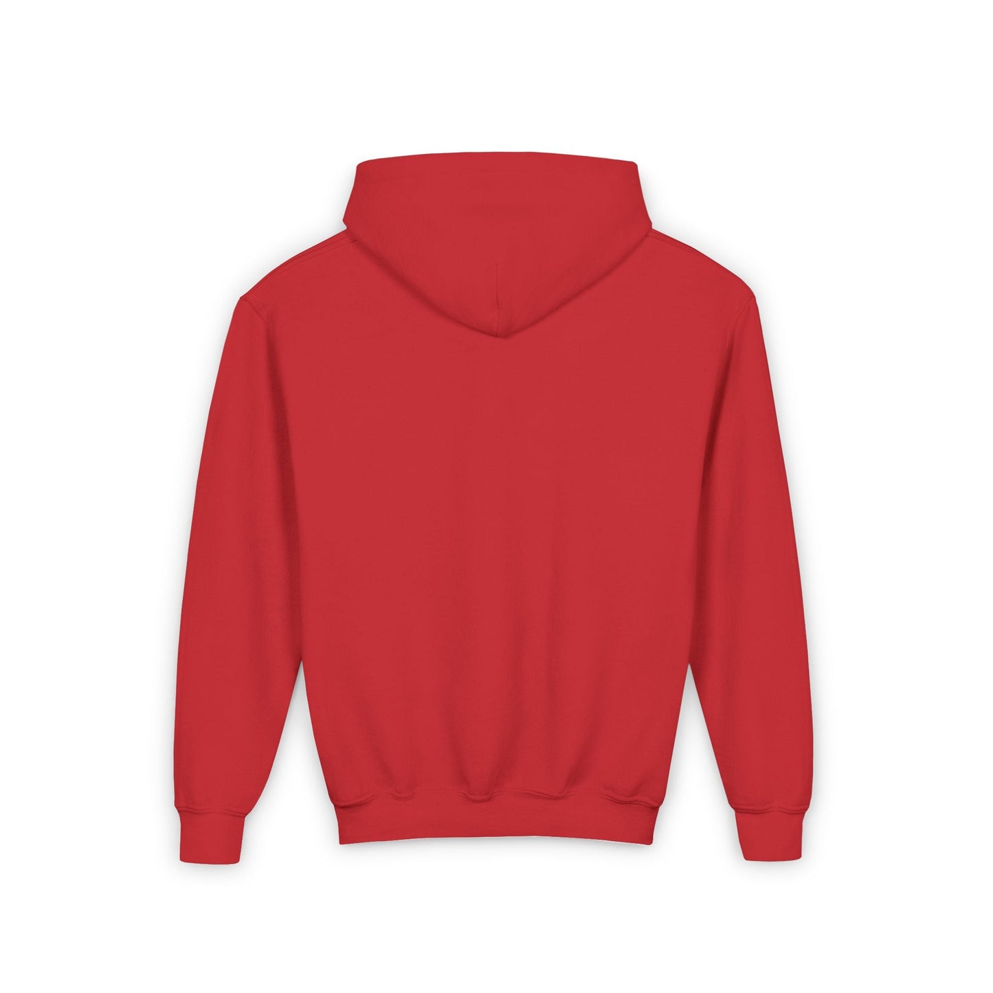Youth Hoodie — 'I Am Loved' Red Heart Front & Back Comfort Sweatshirt - i am loved