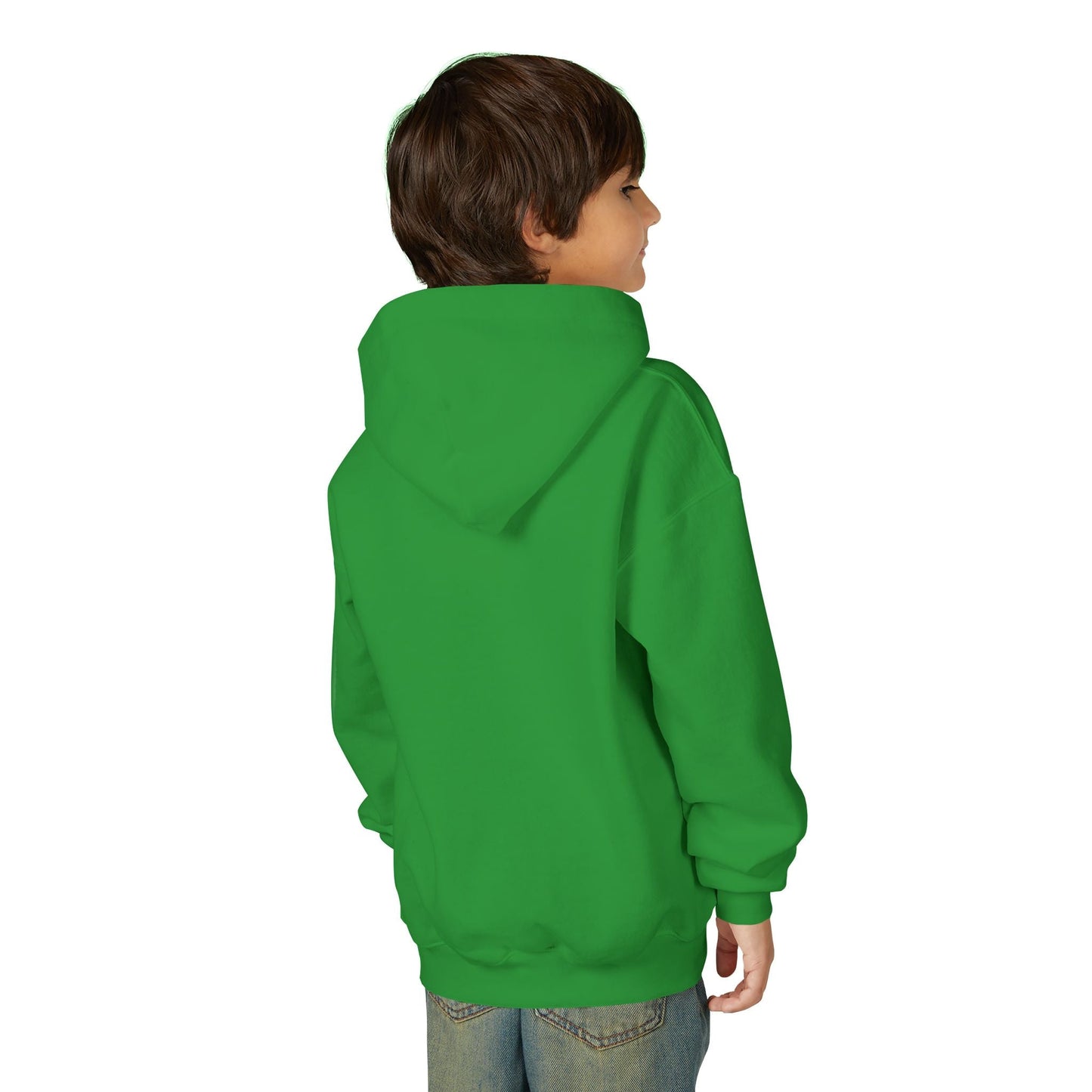Youth Hoodie — 'I Am Loved' Red Heart Front & Back Comfort Sweatshirt - i am loved