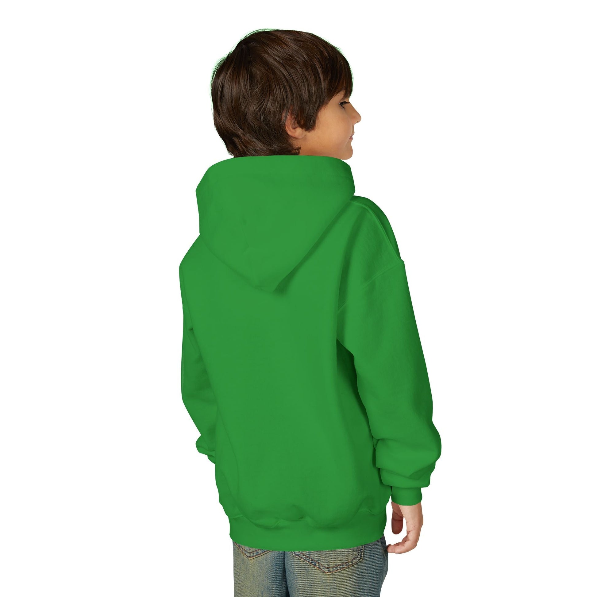 Youth Hoodie — 'I Am Loved' Red Heart Front & Back Comfort Sweatshirt - i am loved